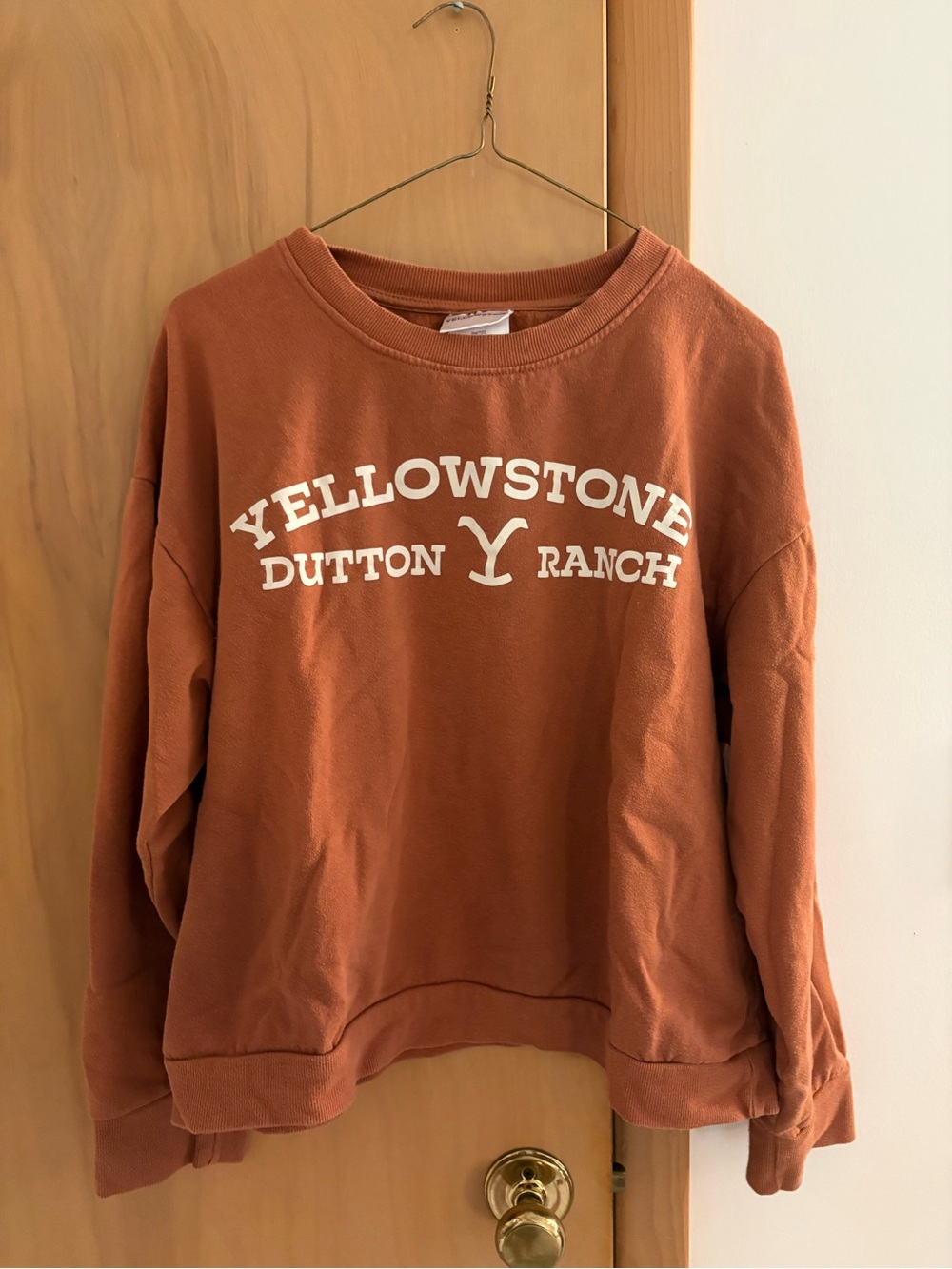 Yellowstone Dutton Ranch Rust Pullover Sweatshirt